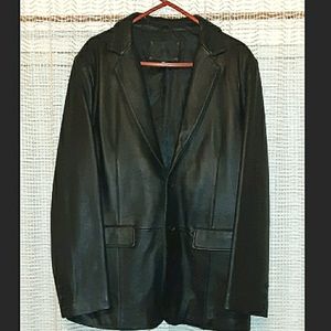 Men's Black Leather Jacket